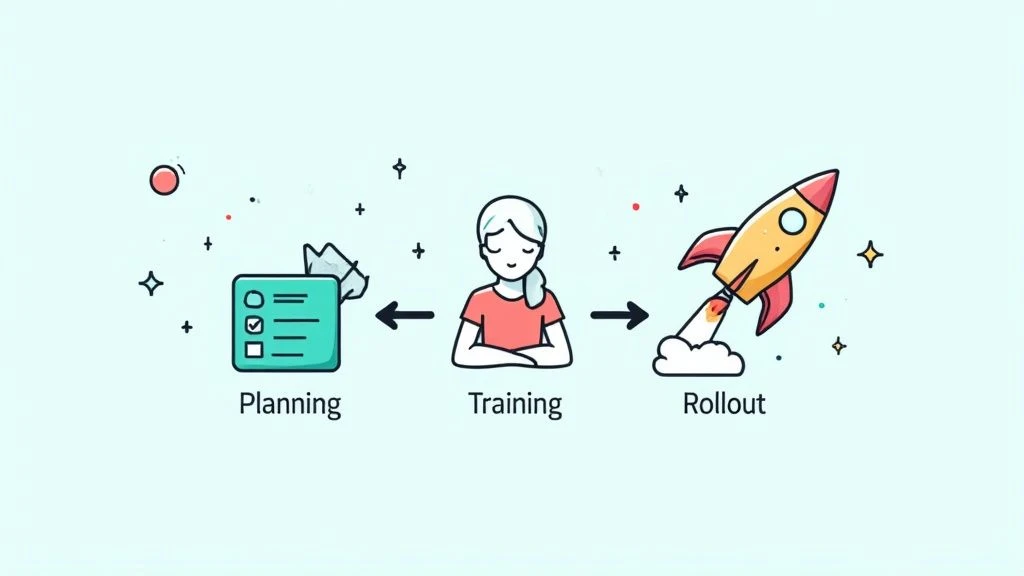 Implementation of a service ticketing system