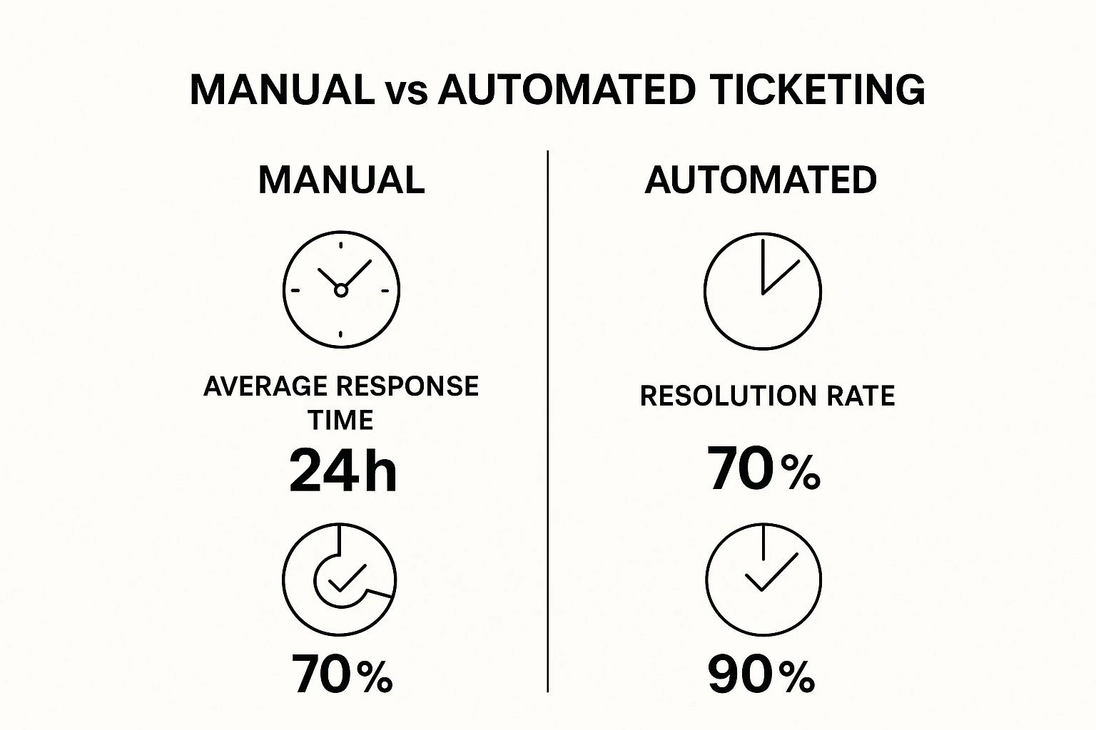 Infographic about service ticketing system
